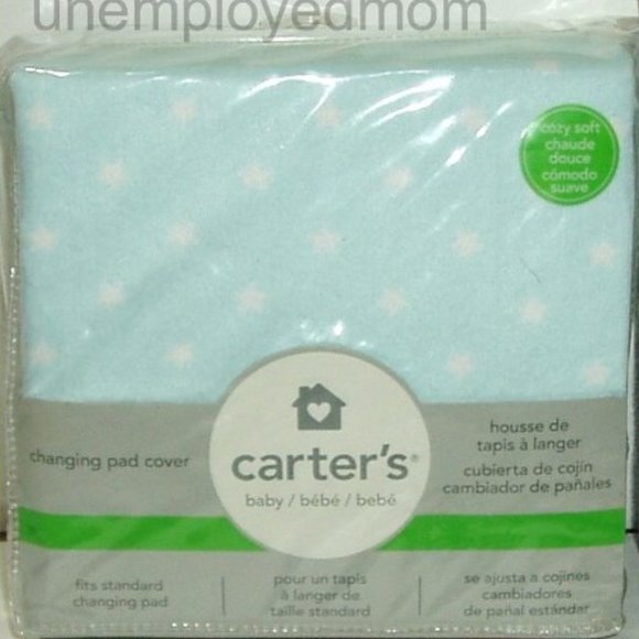 Blue Crib Sheet & Changing Pad Cover Boys Nursey - Picture 2 of 9